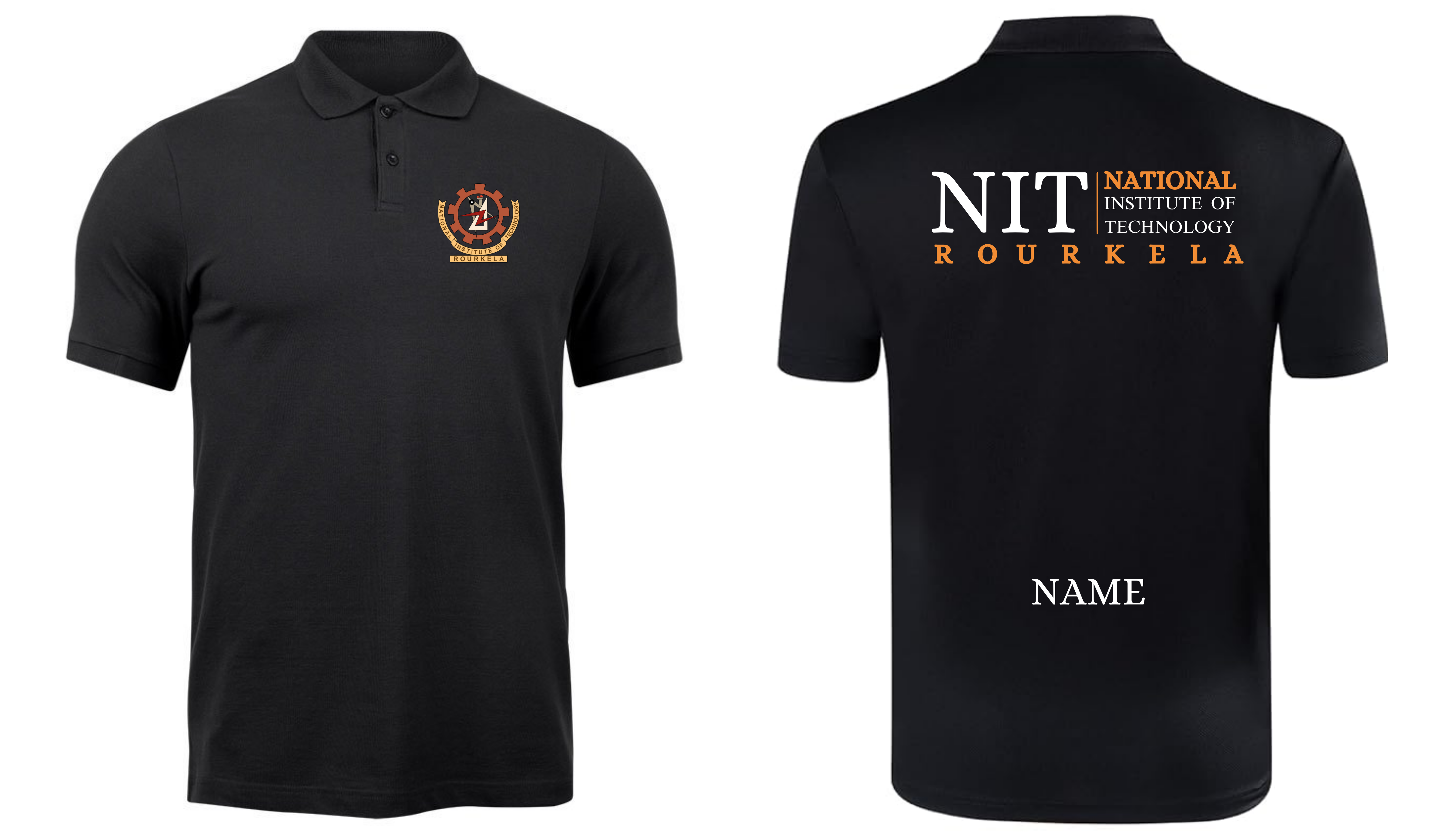 NIT ROURKELA POLO T-SHIRT Classic Design 2 ( Ak design )