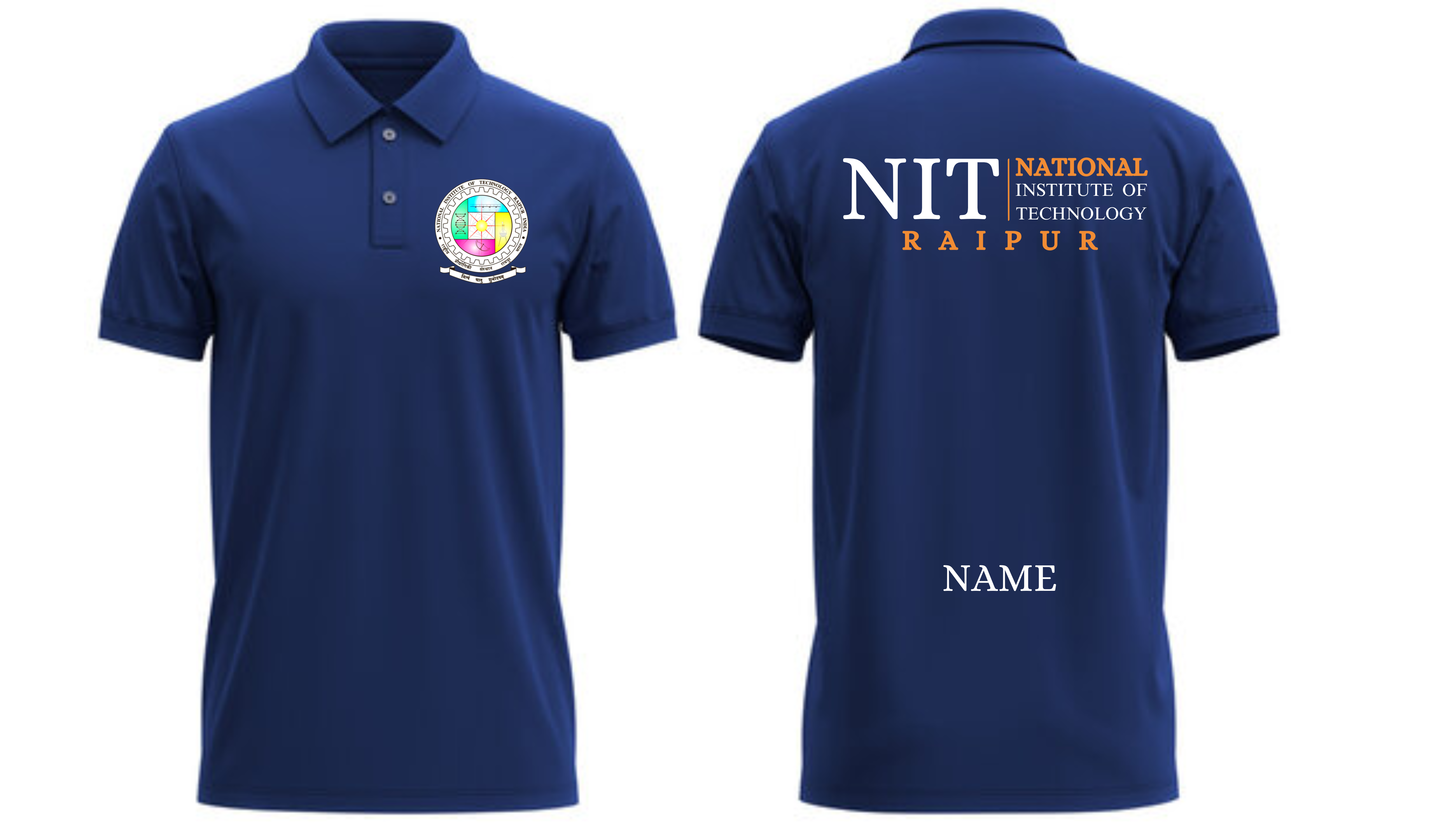 NIT Raipur POLO T-SHIRT Classic Design 2 ( Ak design )