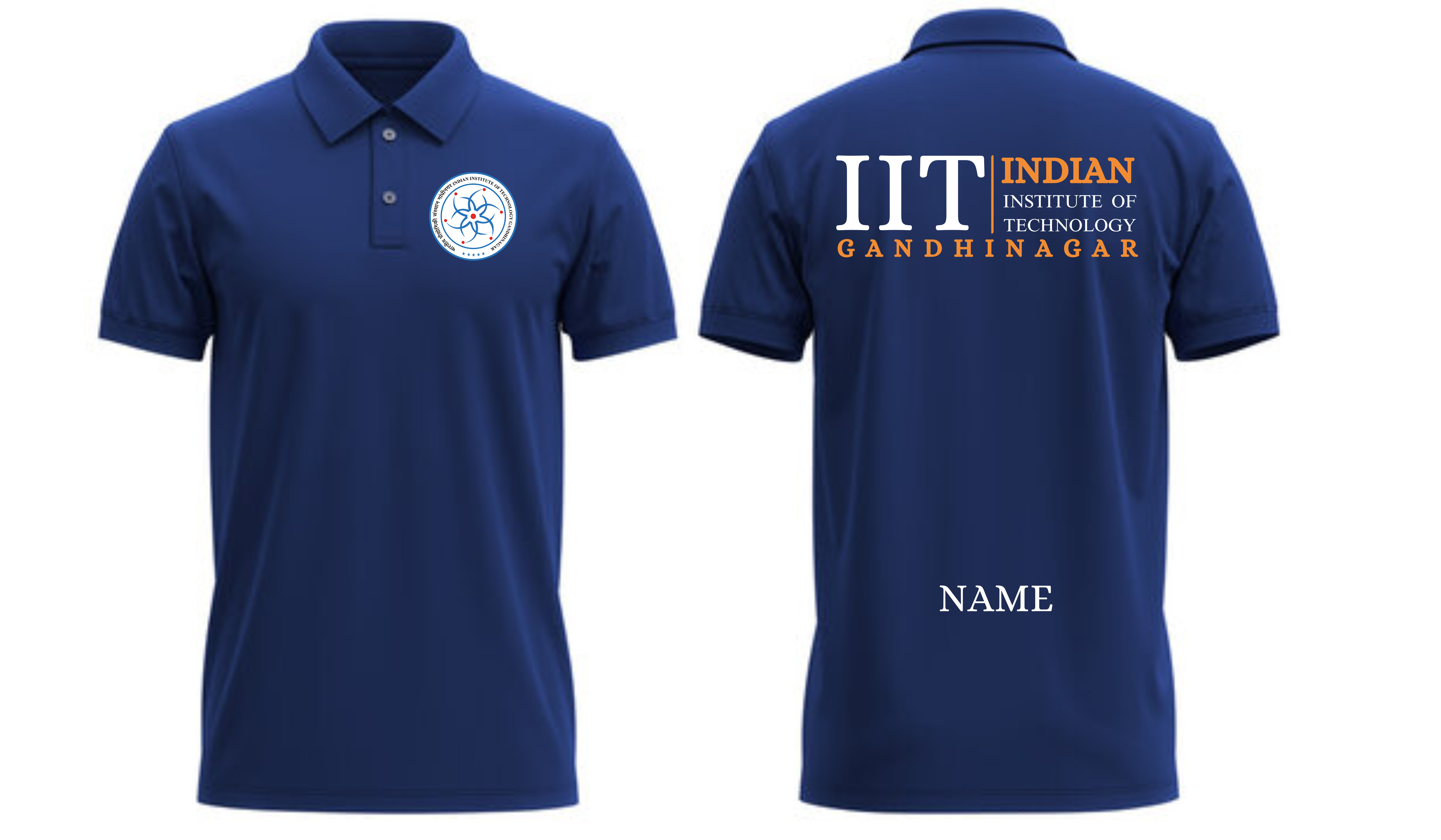 IIT Gandhinagar POLO T-SHIRT Classic Design 2 ( Ak design )