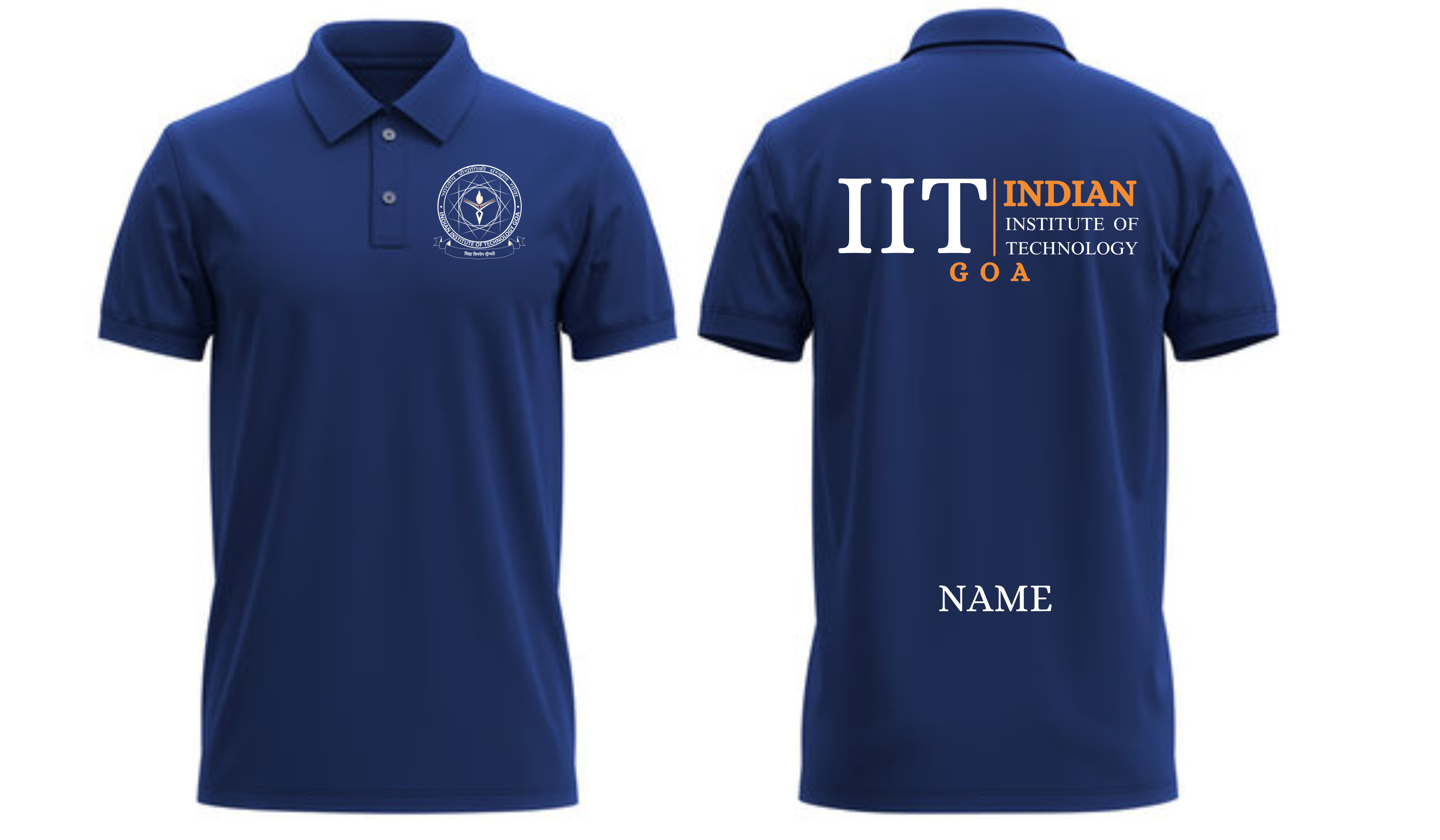 IIT GOA POLO T-SHIRT Classic Design 2 ( Ak design )