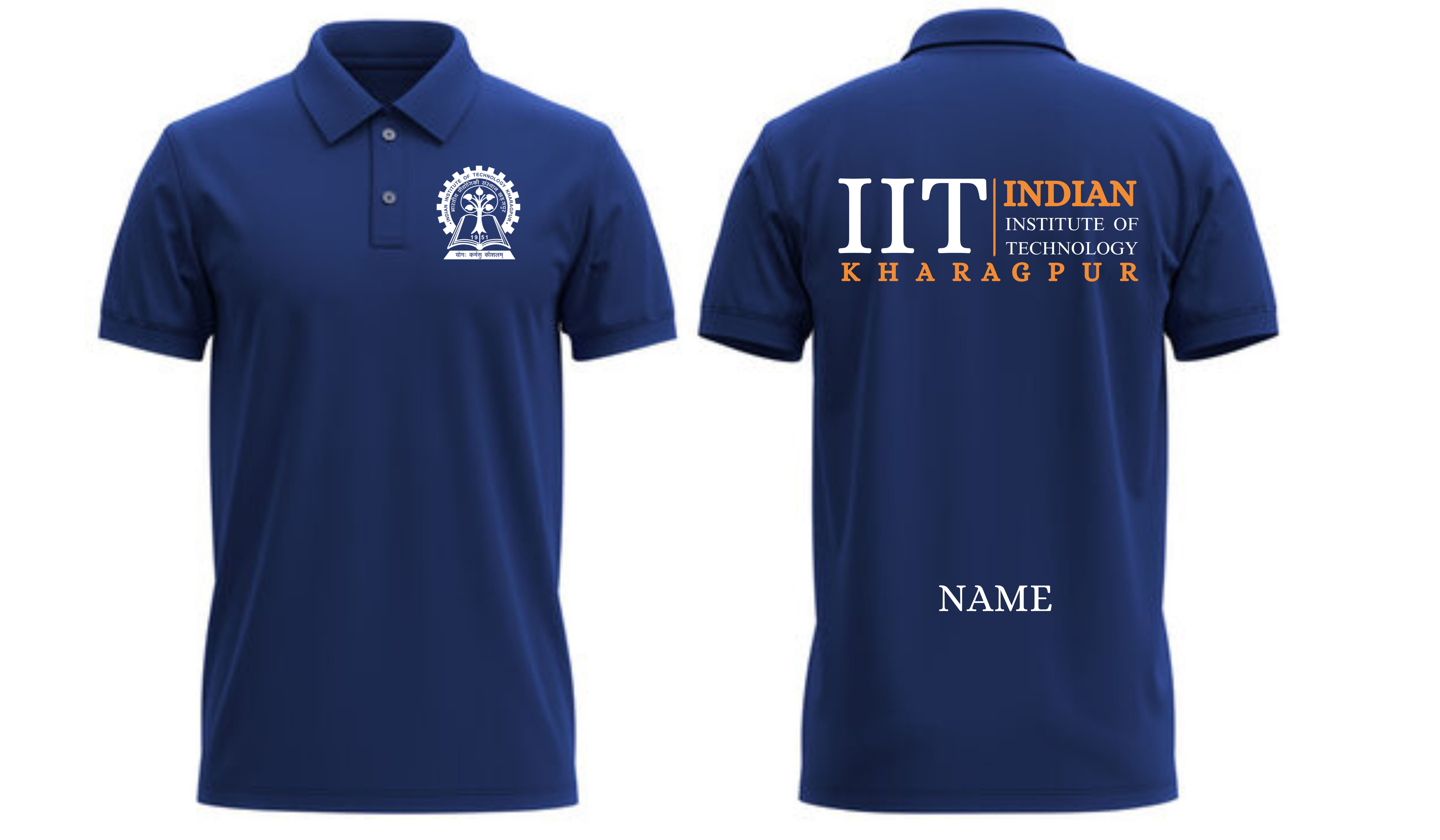 IIT Kharagpur POLO T-SHIRT Classic Design 2 ( Ak design )