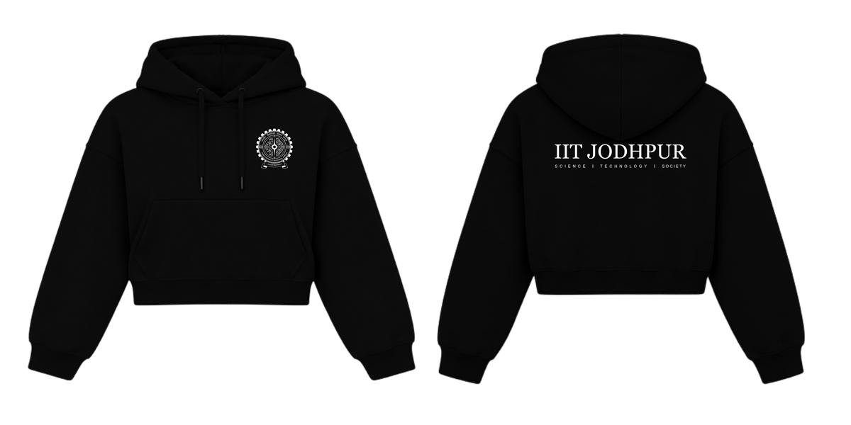 IIT JODHPUR Crop Hoodies Design 4A