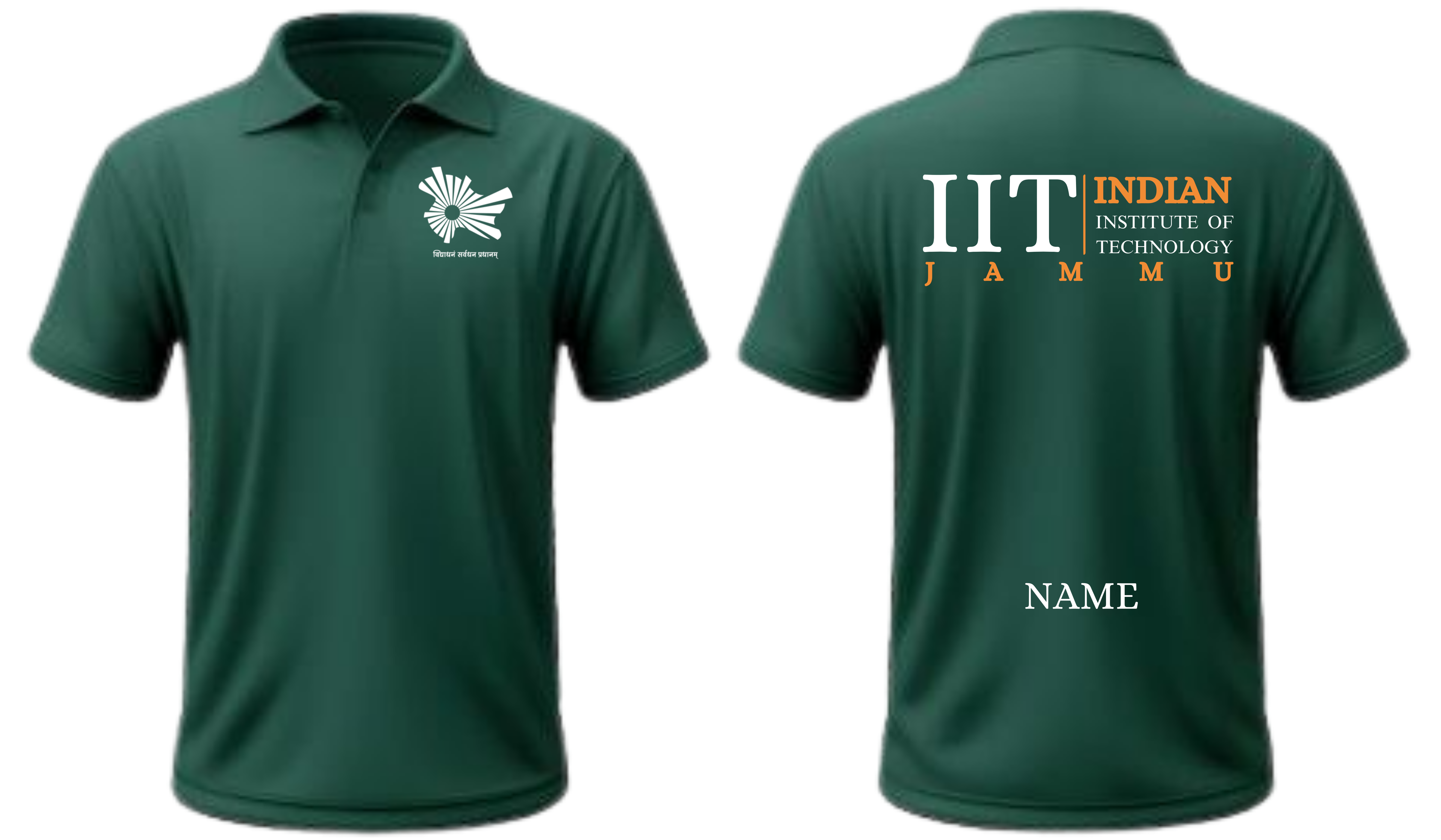 IIT Jammu Polo T-SHIRT CLASSIC Design 2 ( CampusCart Design )