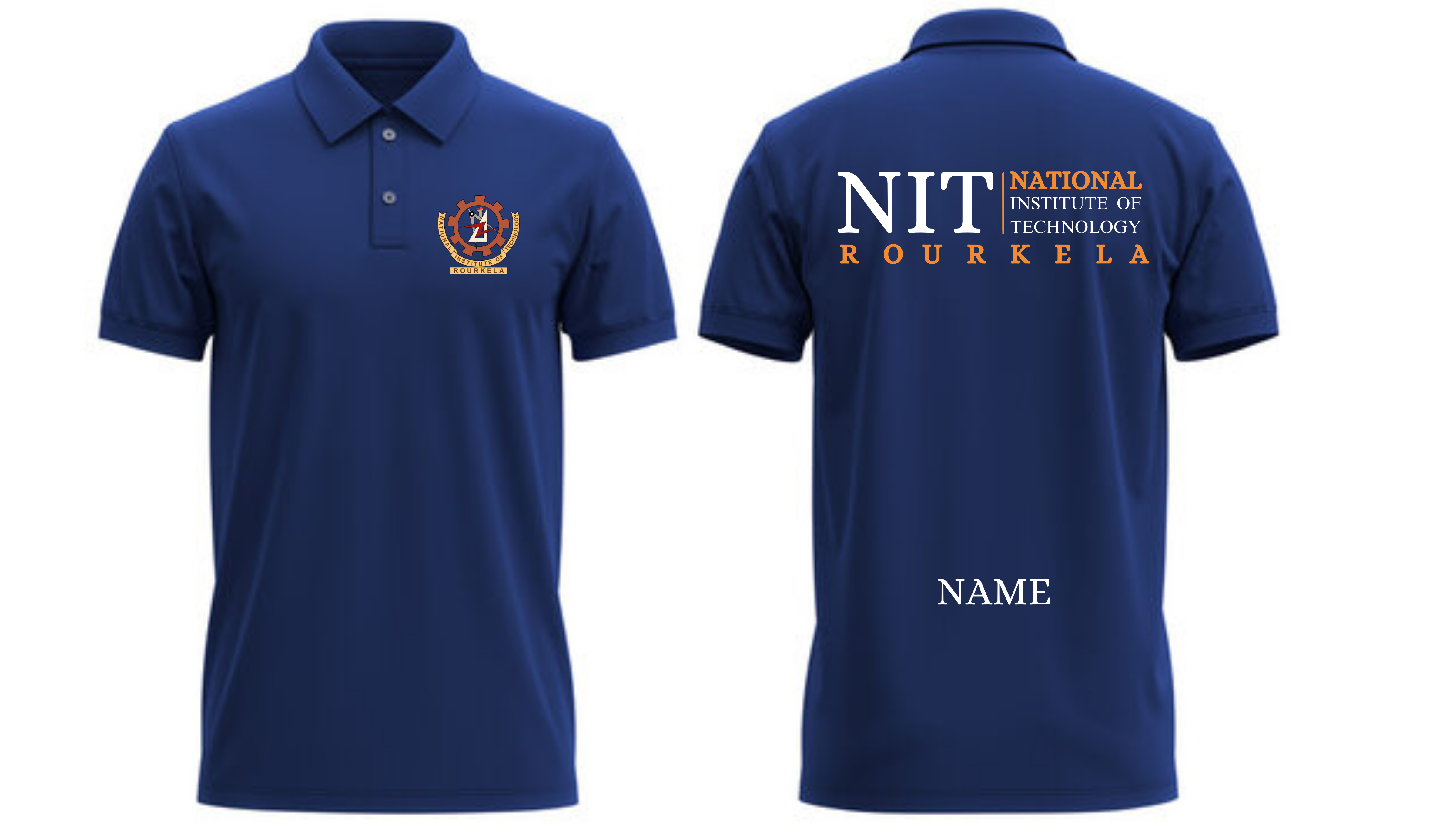 NIT ROURKELA POLO T-SHIRT Classic Design 2 ( Ak design )