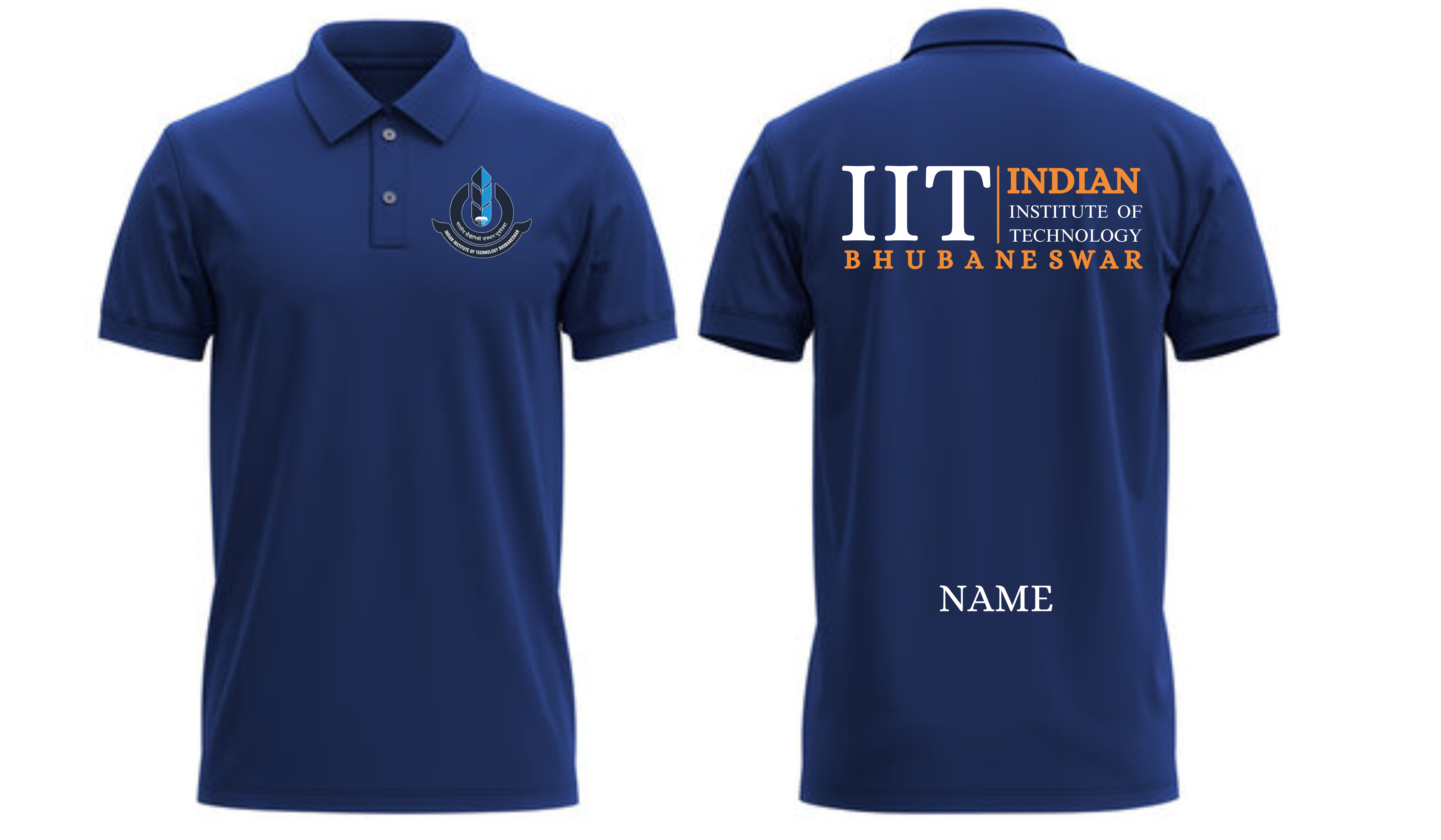 IIT Bhubaneswar POLO T-SHIRT Classic Design 2 ( Ak design )