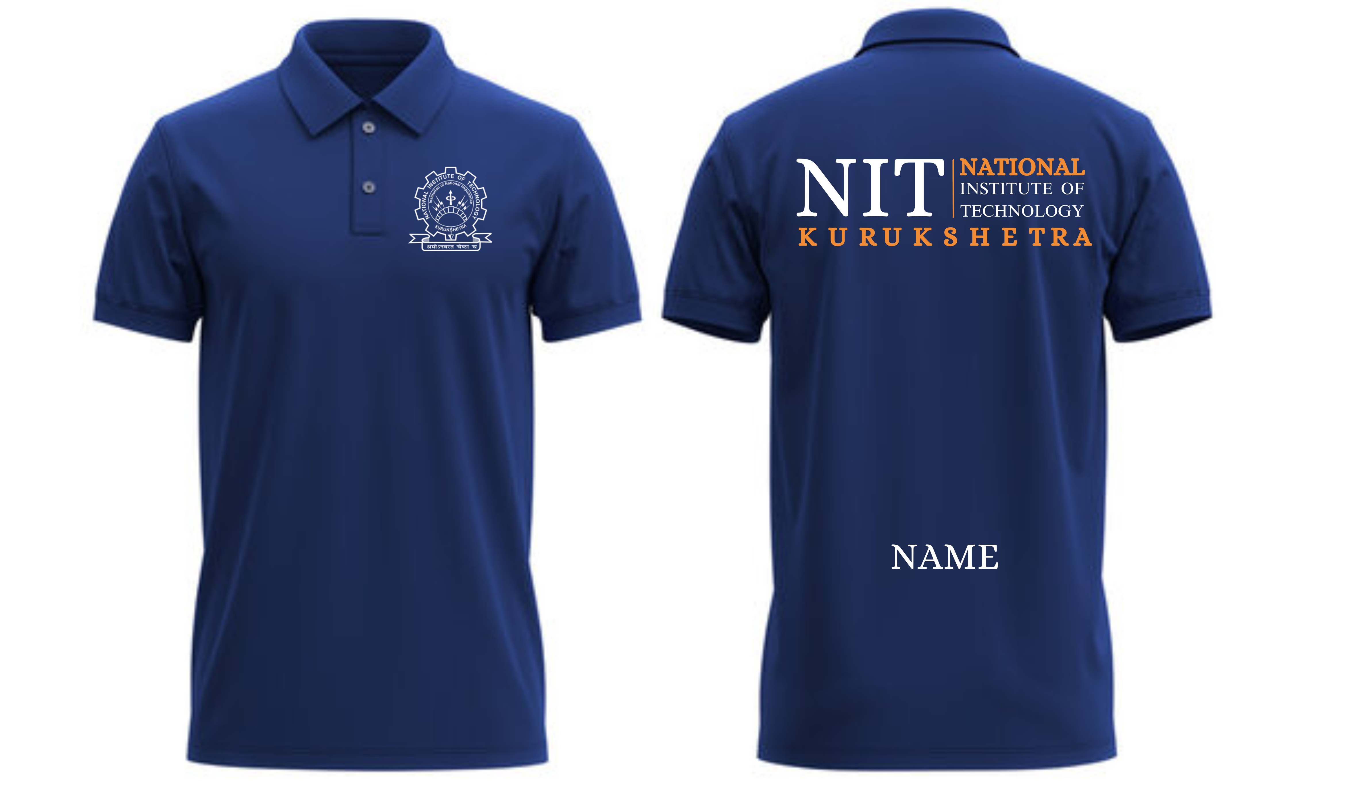 NIT Kurukshetra POLO T-SHIRT Classic Design 2 ( Ak design )