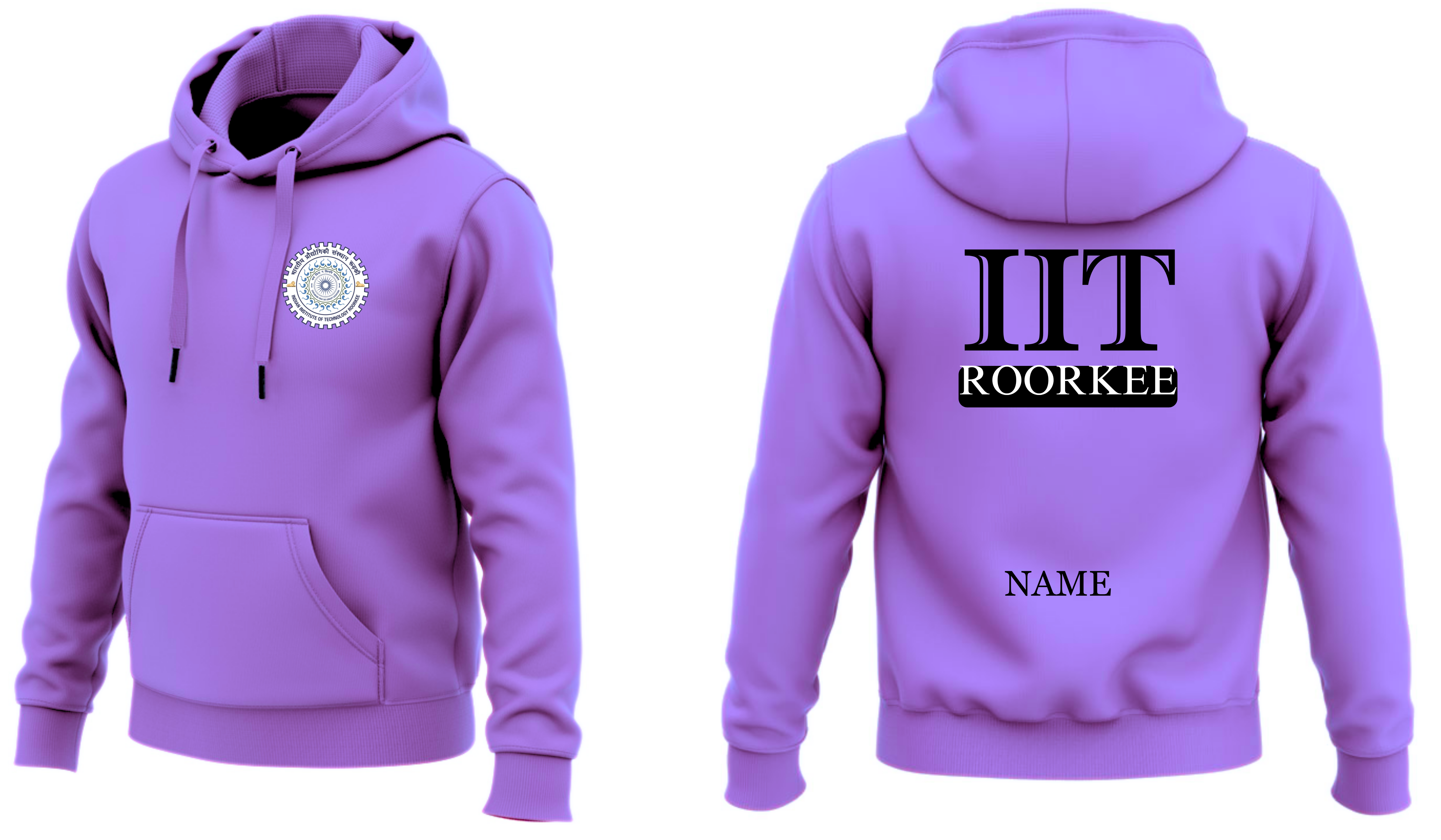 IIT ROORKEE Hoodies Classic Design 3 ( Ak Design )