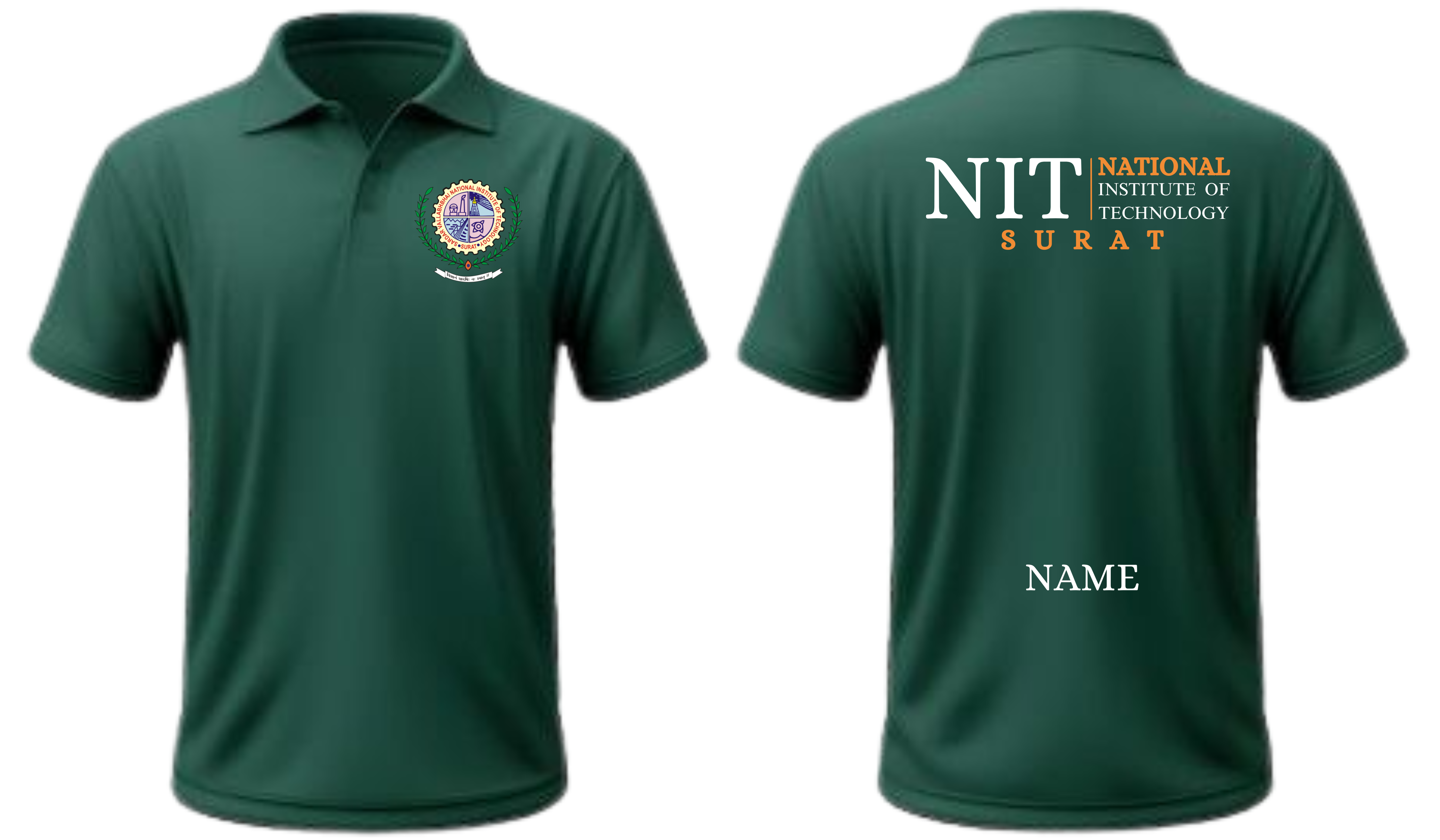 NIT Surat POLO T-SHIRT Classic Design 2 ( Ak design )
