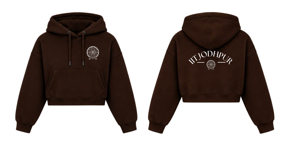 IIT JODHPUR Crop Hoodies Design 1