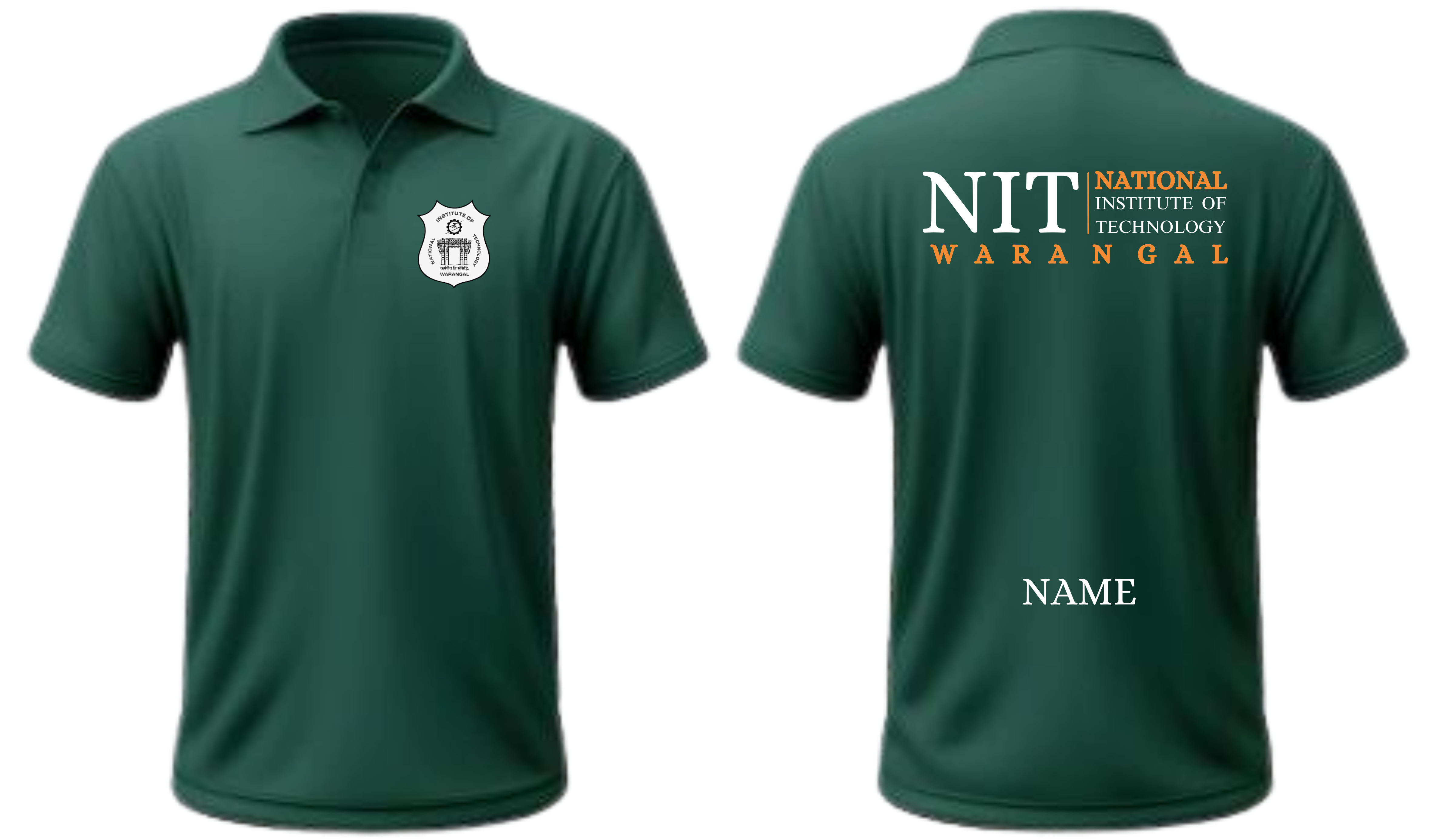 NIT Warangal POLO T-SHIRT Classic Design 2 ( Ak design )