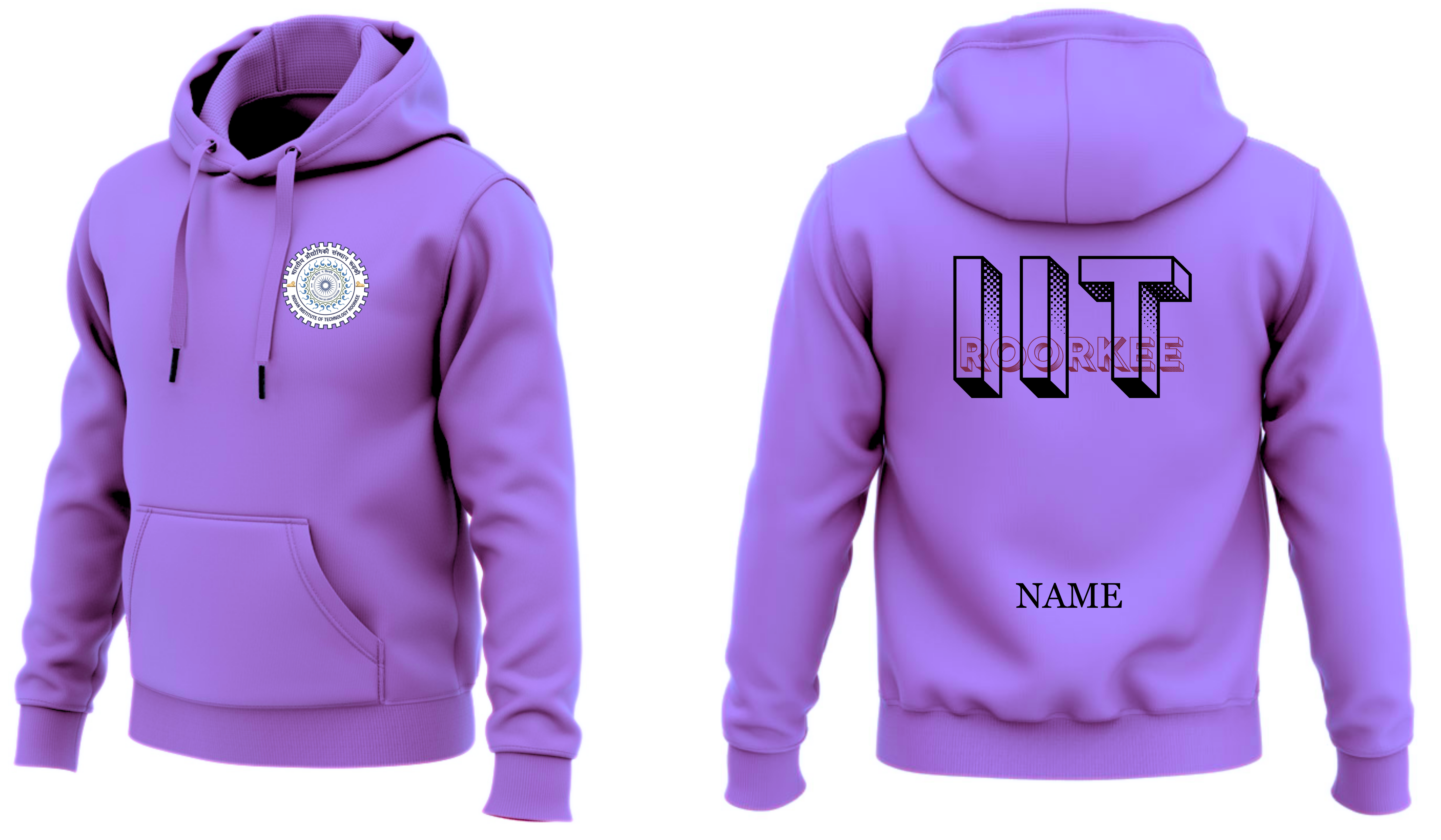 IIT ROORKEE Hoodies Classic Design 4 ( Ak Design )