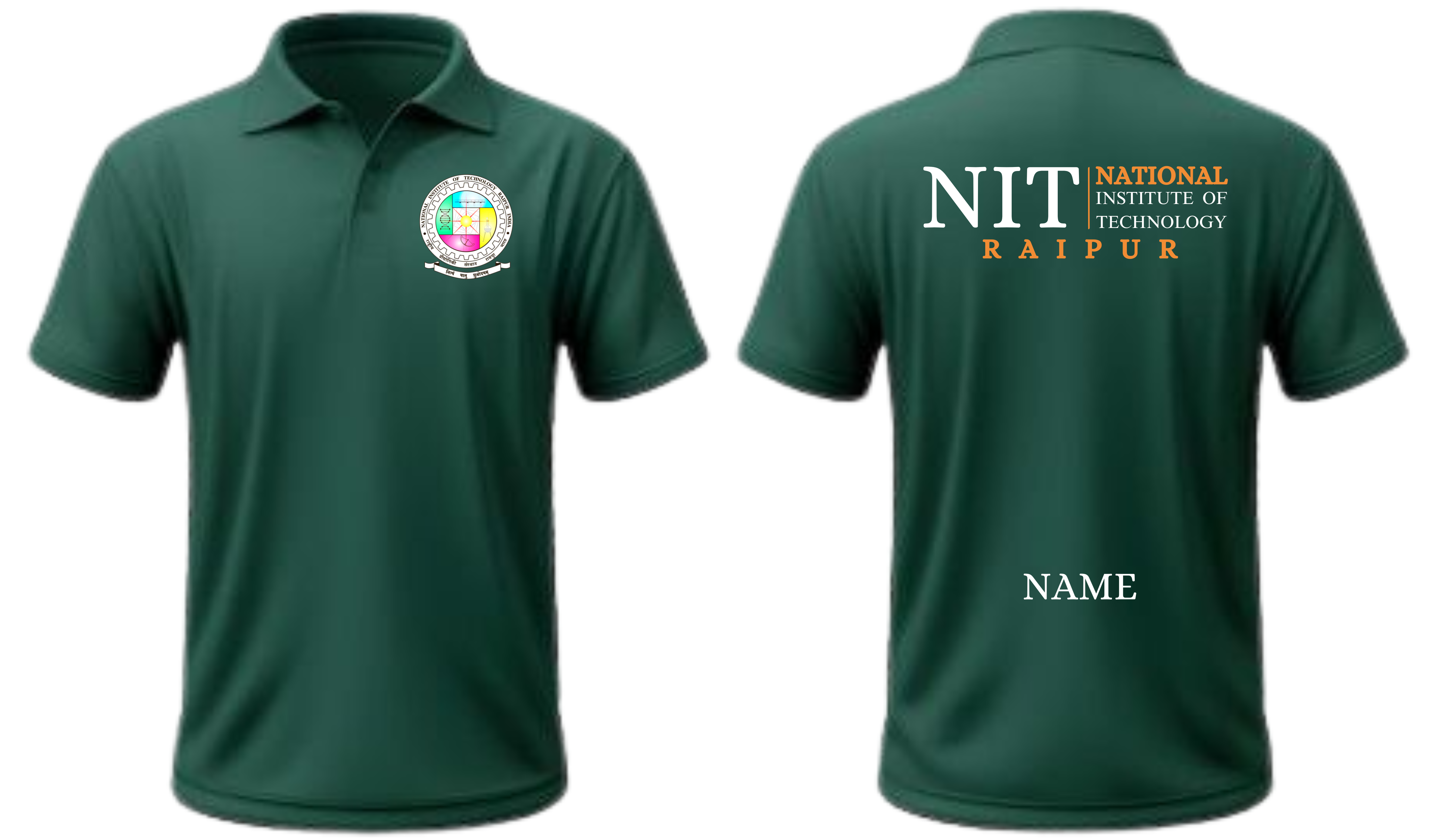 NIT Raipur POLO T-SHIRT Classic Design 2 ( Ak design )