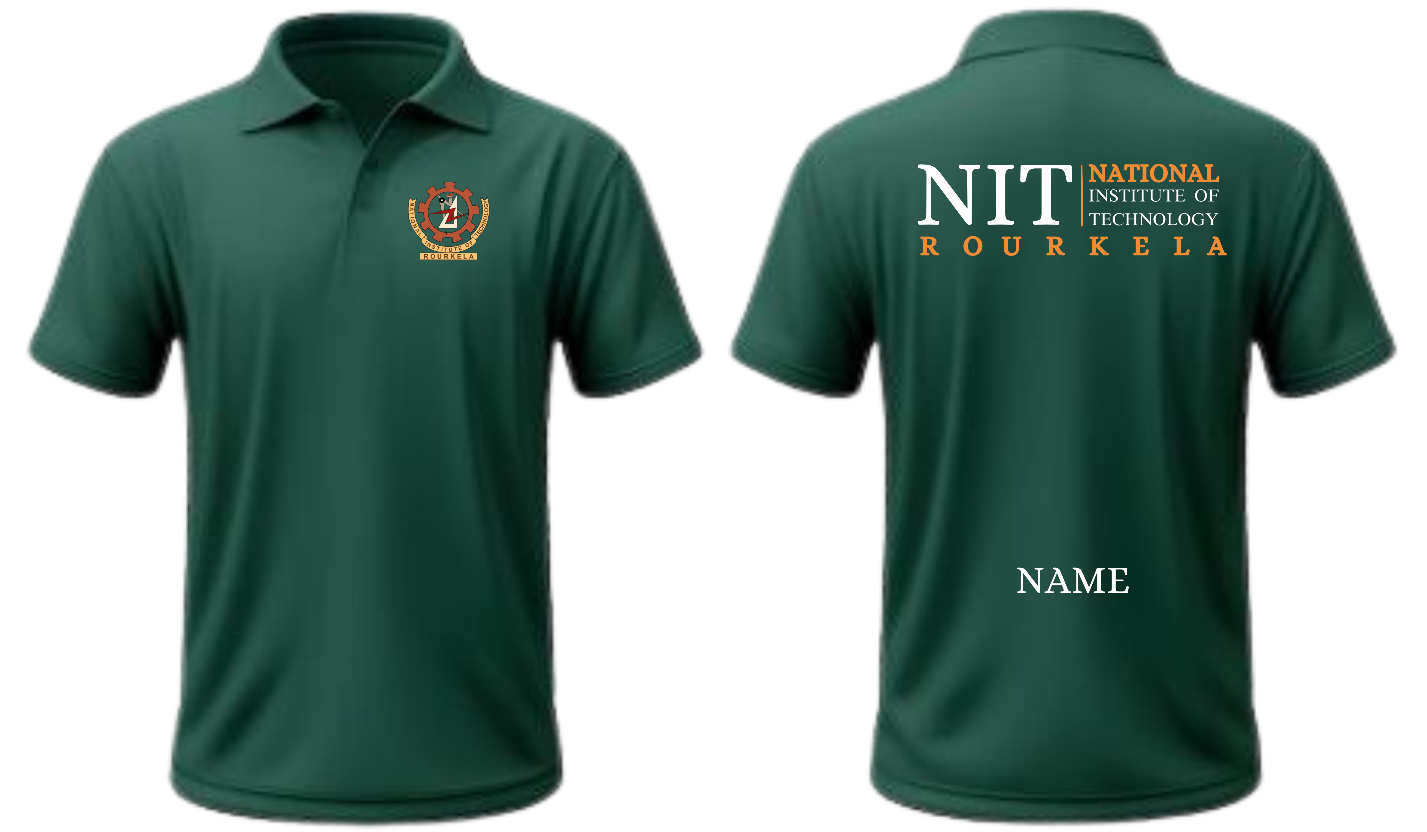NIT ROURKELA POLO T-SHIRT Classic Design 2 ( Ak design )