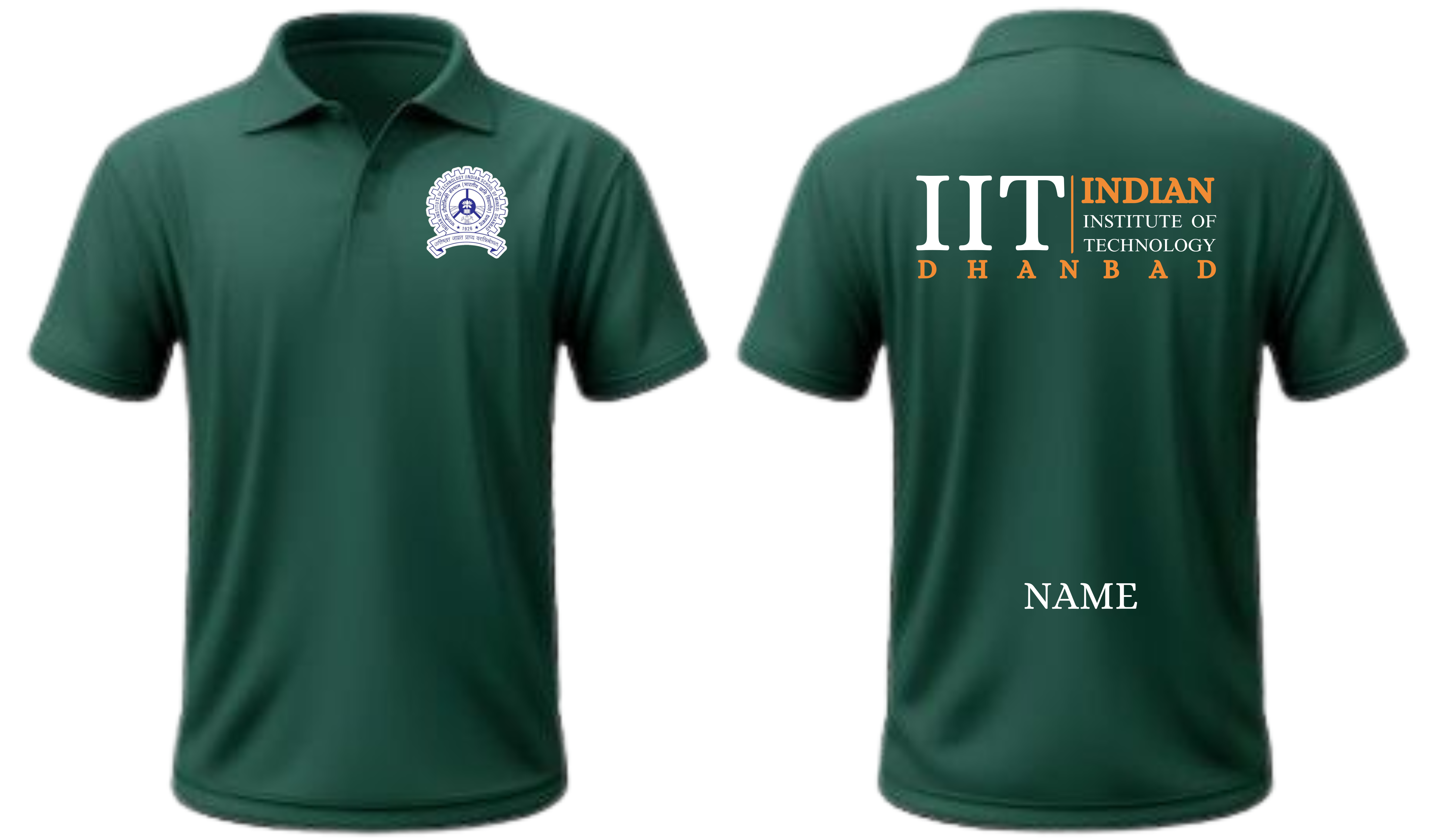 IIT Dhanbad POLO T-SHIRT Classic Design 2 ( Ak design )