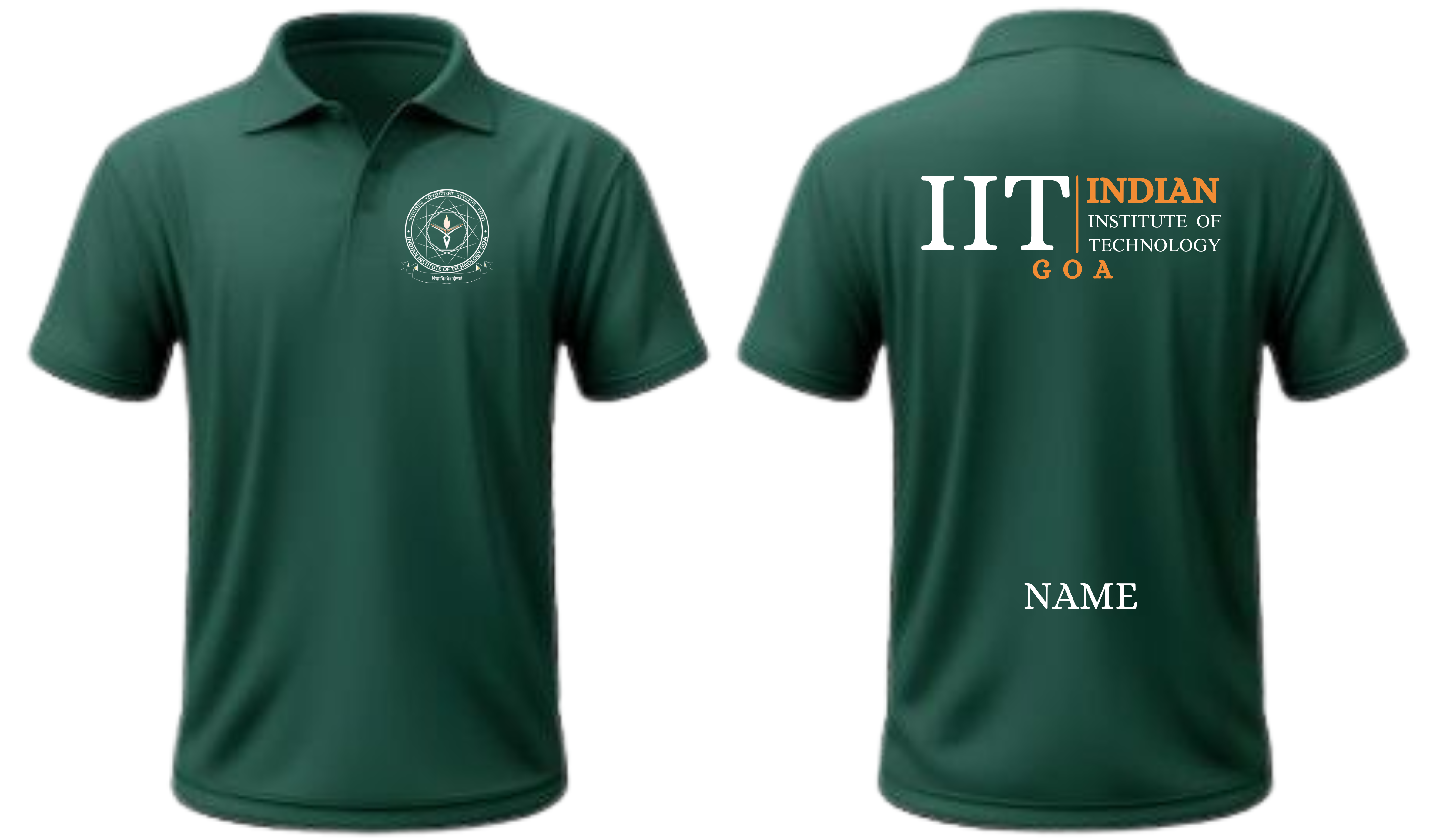 IIT GOA POLO T-SHIRT Classic Design 2 ( Ak design )