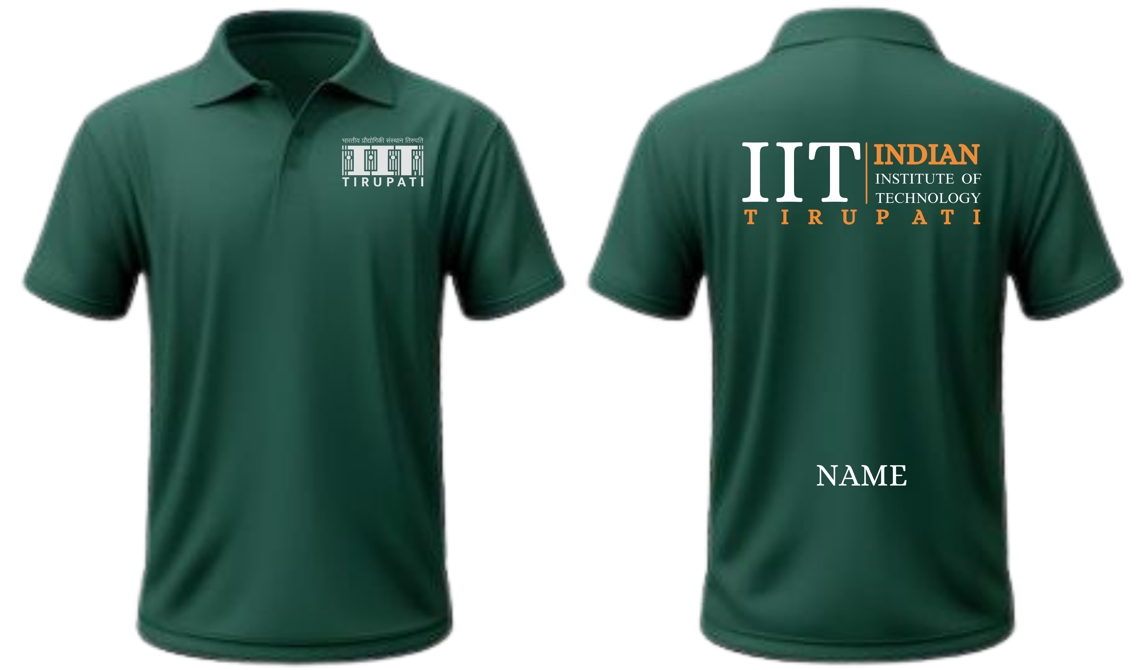 IIT TIRUPATI POLO T-SHIRT Classic Design 2 ( Ak design )