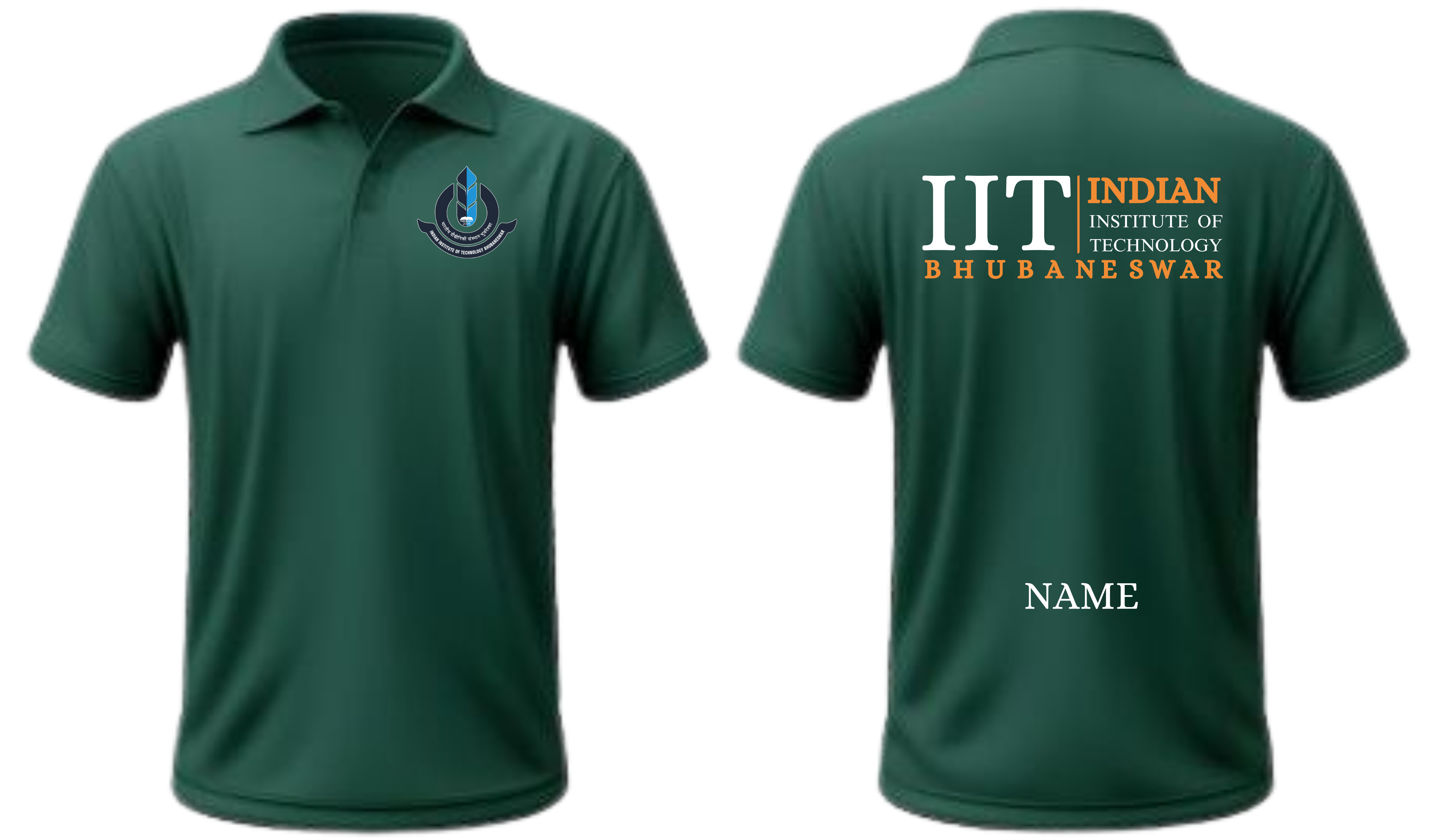 IIT Bhubaneswar POLO T-SHIRT Classic Design 2 ( Ak design )