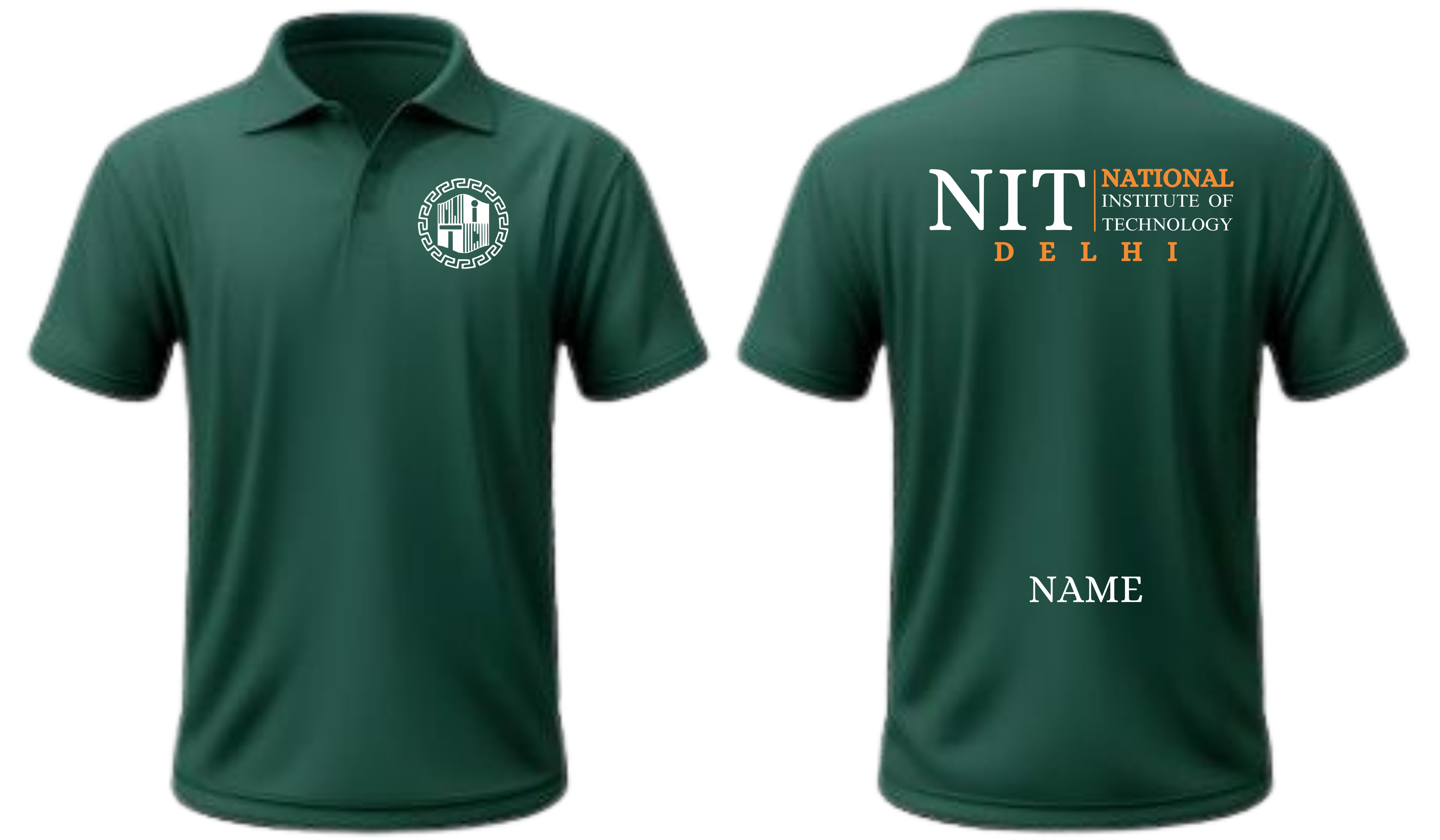 NIT DELHI POLO T-SHIRT Classic Design 2 ( Ak design )